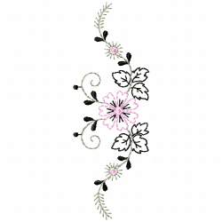 Flowers And Tree Embroidery Design 1 Flowers And Tree Embroidery Design 1